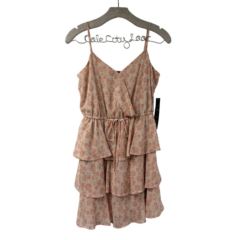 Trixxi Clothing Company Floral Tiered Mini Dress Small Deadstock
